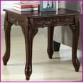 thumbnail image 2 of Traditional Dark Cherry Wood Coffee Table with Ornate Detailing & Claw Feet – Timeless Living Room Accent, 2 of 6