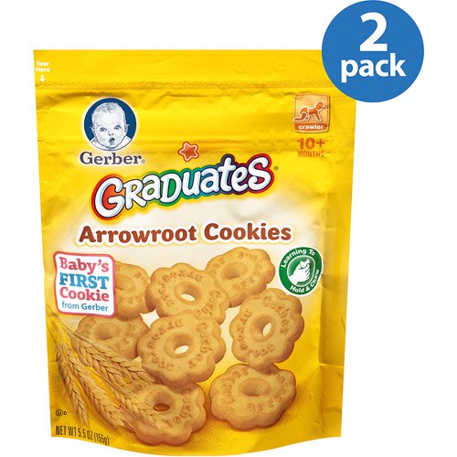 Gerber Graduates Cookies Arrowroot 5.5 oz (Pack of 2)