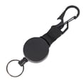 thumbnail image 2 of Cheers.US Multi-function Black Retractable Key Chain Keychain Anti-lost Outdoor Carabiner Heavy Duty Badge Holder Reel with Carabiner Wire Rope Bottle Opener, 2 of 5