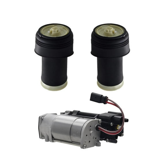 Set of 3 Air Suspension Compressor Pump-Rear Air Suspension Spring Bag For 2014-2018 BMW X5