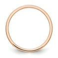 thumbnail image 2 of 14K Rose Gold 1.2mm Half Round Satin Stackable Band - Size 9.5, 2 of 3