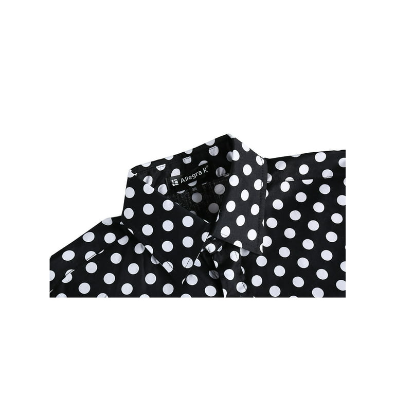 Stepping Stone - Black and Red Polka Dot Shirt (Size XS, S, M, L