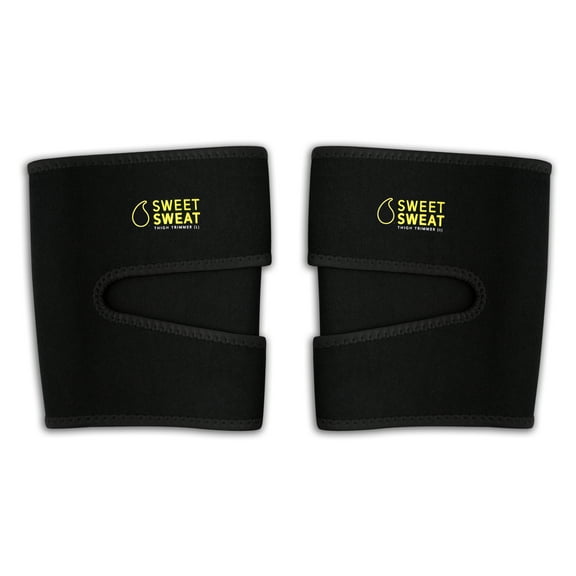 Sports Research Sweet Sweat Thigh Trimmers, Medium, Yellow, 1 Pair