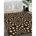 thumbnail image 2 of Ahgly Company Indoor Square Patterned Black Bean Brown Area Rugs, 5' Square, 2 of 6