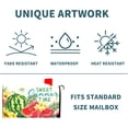 thumbnail image 5 of Summer Mailbox Covers Magnetic Flower Mailbox Covers Magnetic Standard Size 25.5" X 21" Tropical Plant Mailbox Wraps Post Letter Box Cover Decor for Outside Garden Yard Home Outdoor Decoration, 5 of 5
