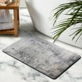 thumbnail image 3 of Modern Abstract Gray Bathroom Runner Rug,20x32 inch inch Washable Laundry Room Runner, Soft Non Slip Low Pile Throw Carpet Runner for Entryway Kitchen Hallway Doorway Bedroom, 3 of 5