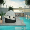 thumbnail image 2 of Modway Siesta Canopy Outdoor Patio Daybed in Espresso White, 2 of 4