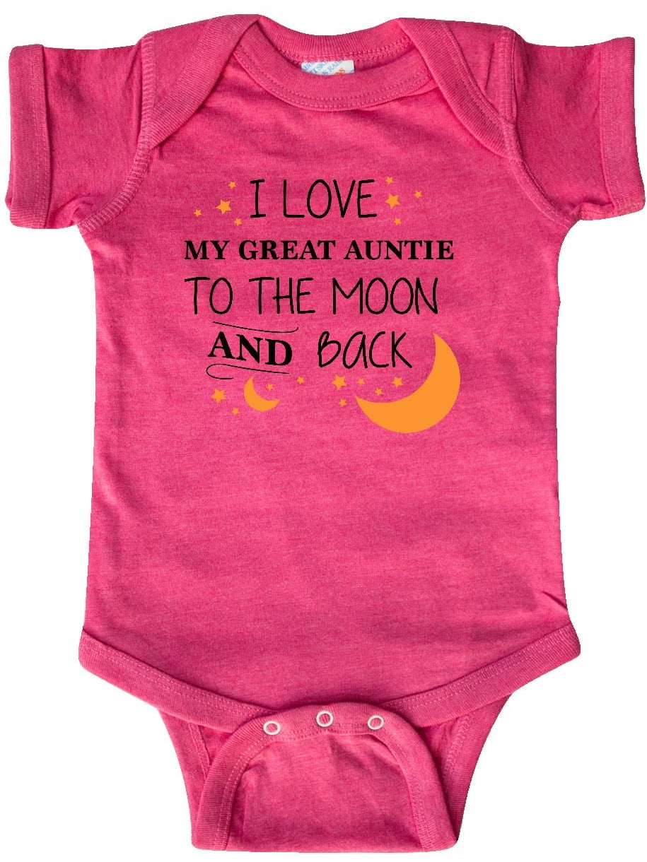 inktastic I Love My Auntie to The Moon and Back Long Sleeve Creeper