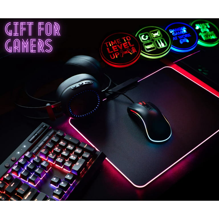 Gaming Coasters by Dreamcontroller USB Rechargeable LED Coaster