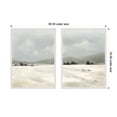 thumbnail image 5 of Kate and Laurel December Mist - 2 Piece Framed Canvas Wall Art Set  by Mackenzie Nelson, Sylvie Beaded White Modern Contemporary, Landscape Art for Wall Decor, 5 of 8