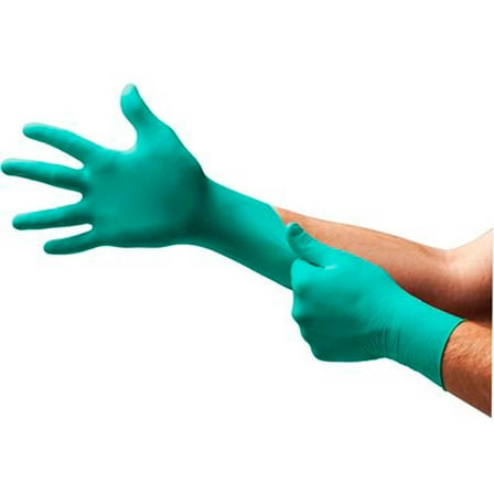 TouchNTuff 92-600 Nitrile Gloves - Disposable, Chemical splash resistant, Size Extra Large (pack of 100)
