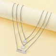 thumbnail image 3 of Parent-ld Collares Menos Acero Hueco Plata Matng Collares, 3 of 4