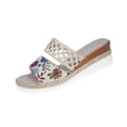 thumbnail image 2 of ATENAR Womens Sandals Slide Open Toe Women Sandals Summer Shoes Women Beige 9.5, 2 of 8