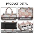 thumbnail image 4 of Large Capacity Tote Bag,Pioneer Flower Floral Print Pattern Handbag Fashion Luxury Tote Bag,15.7"x13"x 5.1" Inches,Laptop Compatible, 4 of 6