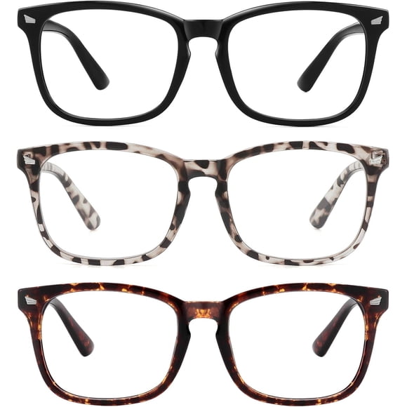 Blue Light Blocking Glasses, Anti Eye Strain Headache (Sleep Better),Computer Glasses UV400 Transparent Lens