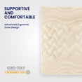 thumbnail image 2 of Sleep Zone Cooling Queen Mattress Topper, Premium Zoned Cool Mattress Pad Cover, Padded Mattress Protector Breathable Washable, Deep Pocket 8-21" (Beige, Queen), 2 of 6