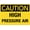 Warning Sign 3, variant on Caution High Pressure Steam Sign 12 x 8 Inches - Rust-Free Aluminum, UV Ink Printing, Suitable for Indoor Outdoor Factory, Boiler, Plumbing Area