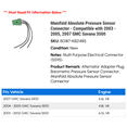 thumbnail image 2 of Manifold Absolute Pressure Sensor Connector - Compatible with 2003 - 2005, 2007 GMC Savana 3500 2004, 2 of 2