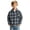 Blue, variant on Coerni Boys Long Sleeve Plaid Shirt Button Down Collared Tops Soft Flannel Shirt Teen Trendy Versatile Spring Fall Clothes School Casual Daily
