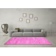 thumbnail image 3 of Ahgly Company Indoor Rectangle Solid Pink Modern Area Rugs, 2' x 4', 3 of 4
