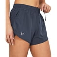 thumbnail image 3 of Pantalones cortos Under Armour para mujer Fly by Downpour, color gris, talla L, 3 of 5