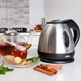 thumbnail image 3 of Moss & Stone Rapid Boil Electric Kettle, Cordless Pot 1.2L Portable Electric Hot Water Kettle, 1500W Strong Fast Boil Water Warmer, Tea Kettle (Stainless-Steel), 3 of 4
