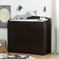 thumbnail image 1 of South Shore Angel Changing Table 6-drawers-Weathered Oak, 1 of 8