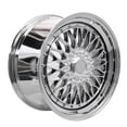 thumbnail image 4 of Ikon Motorsports (2) 19X9.5 +40 5X114.3 / 5X120 Step Lip Deep Dish Mesh Wheels Rim Replacement for Most Cars, Full Platinum + Chrome Rivets, 4 of 7
