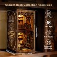 thumbnail image 2 of Kit DIY de rincón de libros 3D de madera 3DVASE con luz LED, 2 of 7