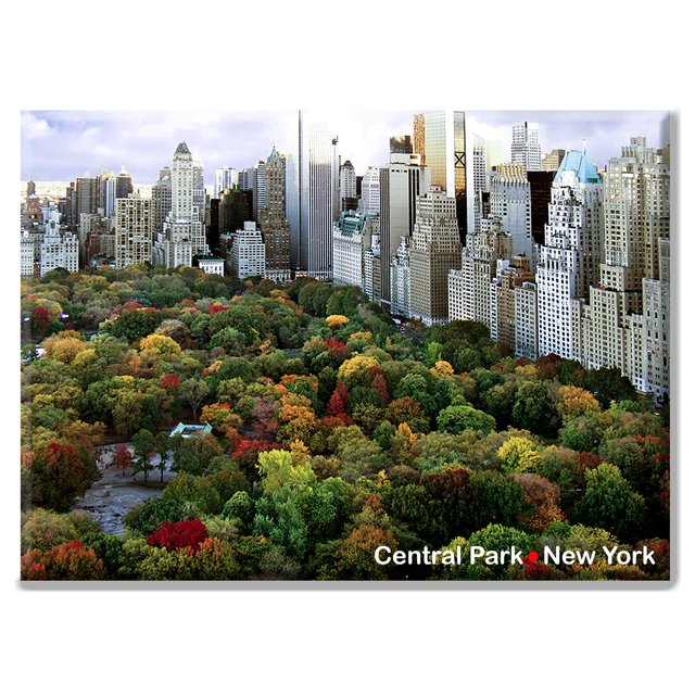 Póster magnético para refrigerador, NY, Central Park South Panorama