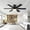 Black, variant on BayDay 52" RGB Ceiling Fan with LED Lights, Remote/App Control, Quiet DC Motor, 6-Speed, Energy Efficient
