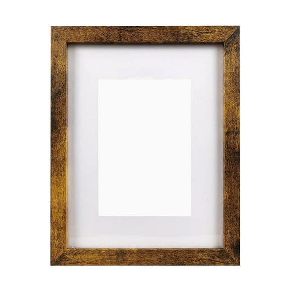 Hyasfey Wooden Picture Frame Minimalistic Picture Frame with Plexiglass Cover Tabletop Display Wall Mount Picture Frame for Home Office Decor