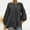 Black, variant on Babysbule Womens Shirts Women's Casual Loose Round Neck Solid Color Long Sleeve Shirt Tops Blouse