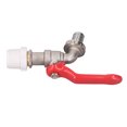 thumbnail image 3 of Quarter Turn Brass Ball Valve, 15mm Drainage Outlet Ball Valve Shut Off Switch Durable  For Factories, 3 of 8