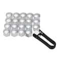 thumbnail image 4 of jiaping 5x20pcs Universal Wheel Nut Covers Lug Nut Caps Screw Protector Argent 5 Pcs, 4 of 9