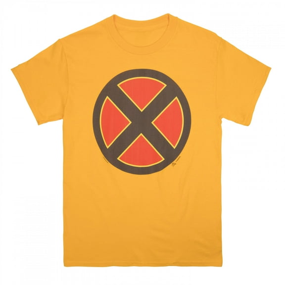 X-Men Classic Logo Gold Colorway T-Shirt-Small