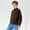 Coffee, variant on Boys Long Sleeve Half Zip Pullover Sweatshirt Lapel Collar Lightweight Fleece Jacket for Kids Active Sportswear Casual Outerwear