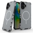thumbnail image 7 of Magnetic Case for iPhone 16 Plus, Compatible with Mag-Safe, Classic Hybrid Magnetic Phone Case, Military Grade Drop Protection, Scratch-Resistant Back Rugged Cover for iPhone 16 Plus, Lightgray, 7 of 7