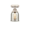 thumbnail image 2 of Innovations Lighting 288-1C-PN-G58 Bell 5" Wide Semi-Flush Ceiling Fixture - Nickel, 2 of 5