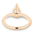 thumbnail image 4 of 4.00Ct Pear Cut Moissanite Solitaire Engagement Ring, 18K Rose Gold, US 7.5, 4 of 8
