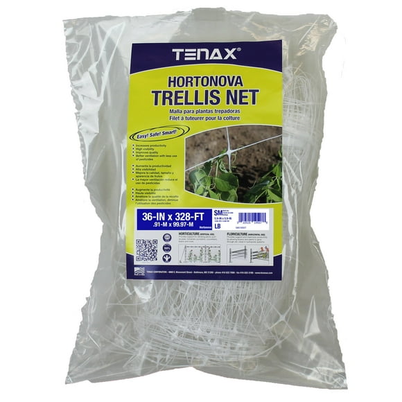Malla de entutorado TENAX Hortonova 91 x 100 m blanca