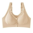 thumbnail image 1 of HongQid Women's Bra Seamless Stretch Wireless Front Closure Comfort Bra, 1 of 8