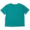 thumbnail image 2 of Tropi Mens Scrub Sets - Four Pocket Medical Scrubs Uniform (V-Neck with Cargo Pant) (Teal, Large), 2 of 3
