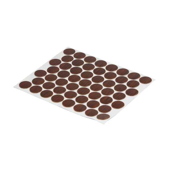 Fastcap 9/16" Self Adhesive Screw pvc Cap Covers Imperial Walnut, 265 Pack
