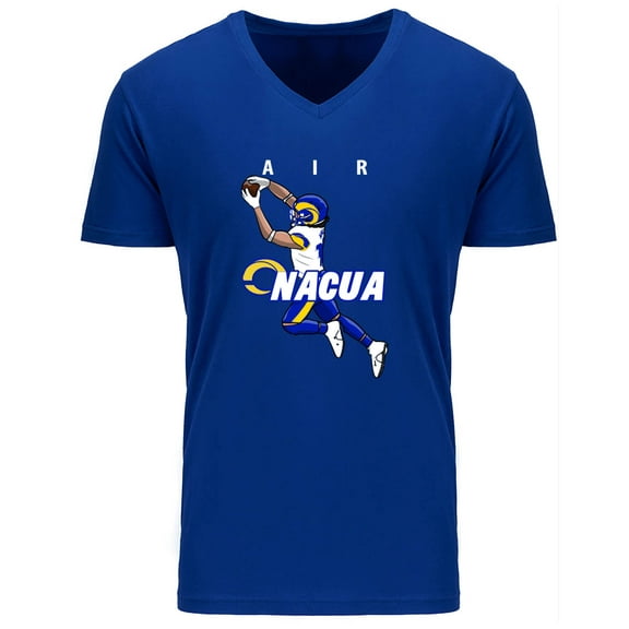 MENS V NECK Puka Nacua Rams Air Shirt T-Shirt