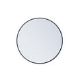 thumbnail image 1 of Elégant Décor MR4037BL 32 Pouces Cadre en Métal Miroir Rond&44; Bleu, 1 of 1