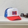 thumbnail image 4 of CafePress - Norway Flag - Adjustable Unisex Printed Trucker Hat with Mesh Back, 4 of 10