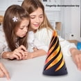 thumbnail image 3 of Fidget Toy 3D Imprimió El Paso Del Alivio Tensión Juguete Cono Espiral A Través La Pirámide, 3 of 9