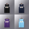 thumbnail image 2 of Camisetas de baloncesto para tiro, camisetas, chalecos de baloncesto para jóvenes, uniformes en blanco, camisetas personalizadas para correr, entrenamiento, gimnasio, camisetas sueltas, trajes, camise, 2 of 5
