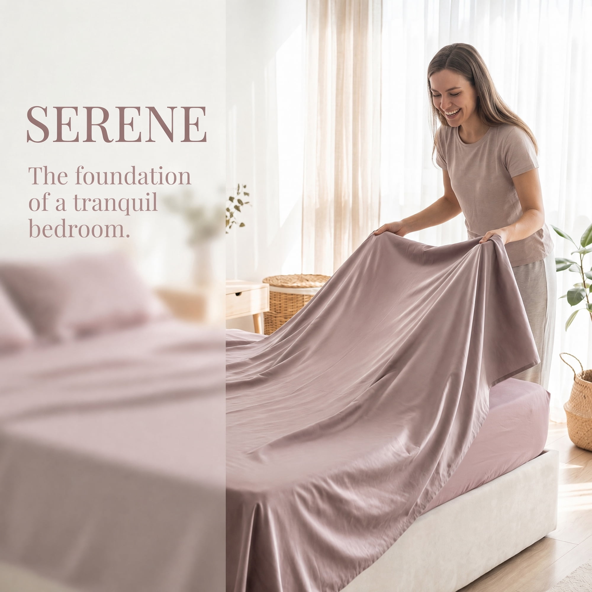 Unique Bargains Microfiber Ice SilkFlat Sheet Wrinkle Bedding Champagne 91"x96"